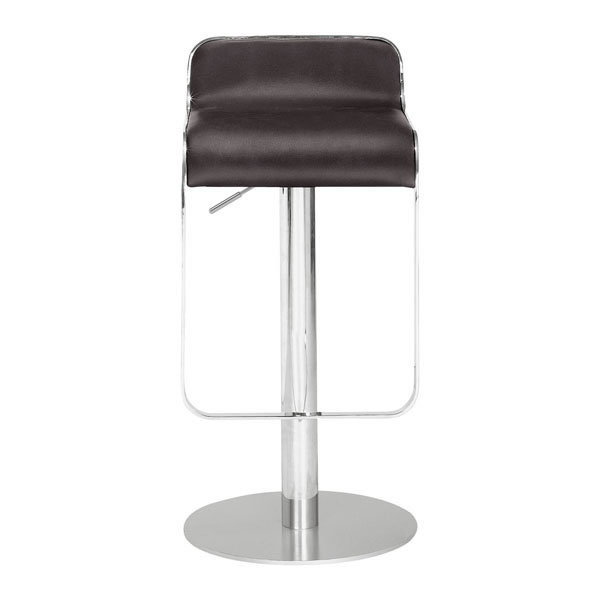 Orren Ellis Modern White Espresso Adjustable Counter To Bar Stool Wayfair